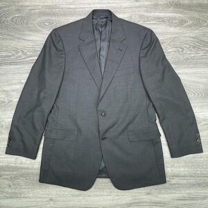 Brooks Brothers Blazer Mens 41R Charcoal Madison Wool Vitale Barberis Italy 1818